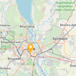 Современная 2-комн. Дворец Украина. на карті